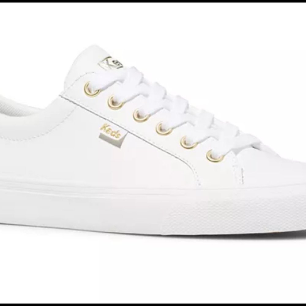 Keds Jump Kick Women Leather Sneakers SZ 10 White